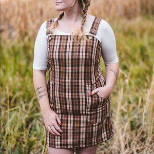 Revivall Wool Jumper in Double Scotch Plaid